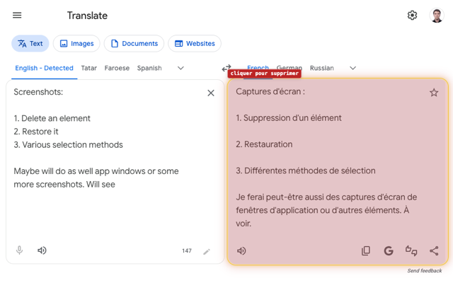 Element Deleter — captures d'écran 2