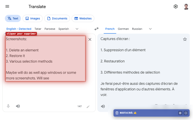 Element Deleter — captures d'écran 4